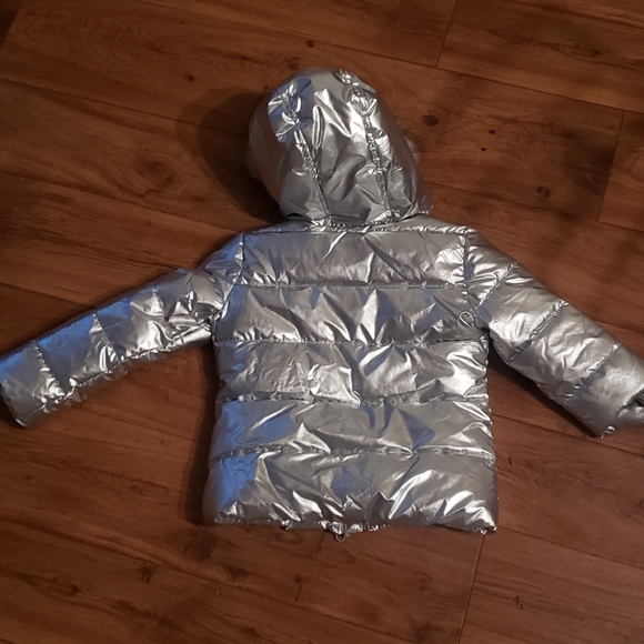 Girl's Winter Insulated Hooded Jacket - Picture 2 of 5